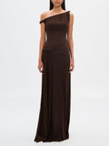 Espresso Sisal Mesh Maxi Dress