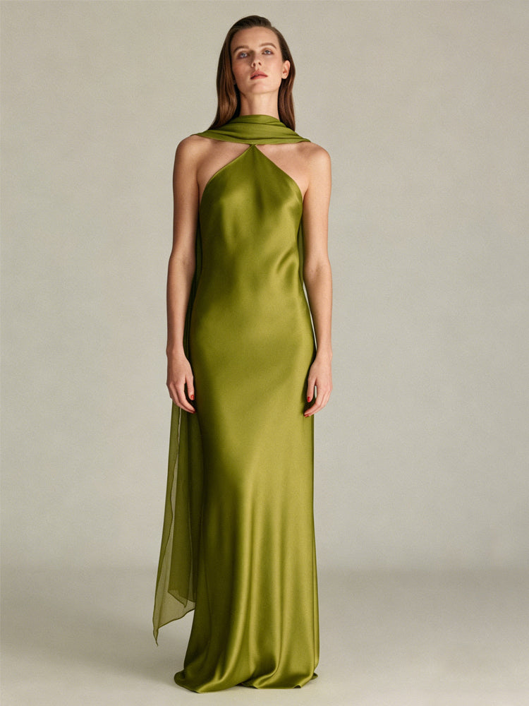 The Detachable Cape Dress