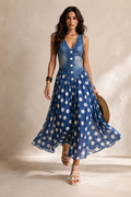 Bianca™ | Abito Midi in Chiffon a Pois