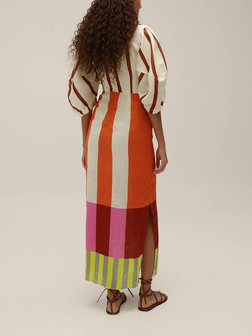 Gaia Puff Sleeve Maxi Dress