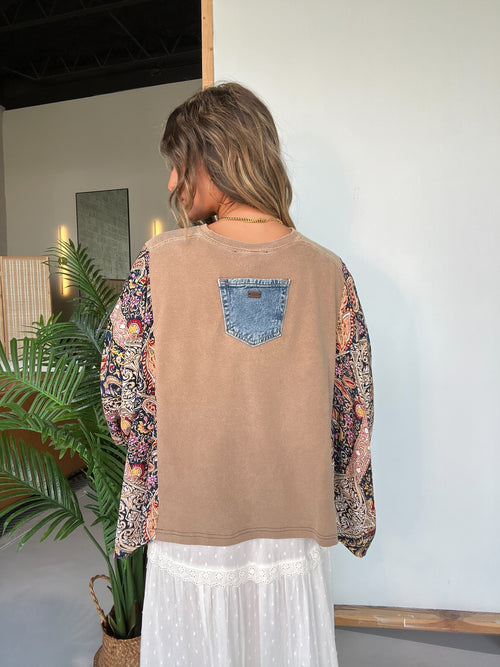 Def Leppard Mix & Match Tee Taupe